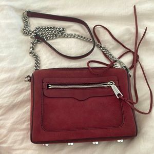Rebecca Minkoff Adjustable Suede Leather   crossbody bag